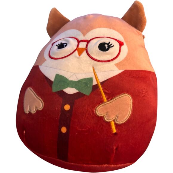 Squishmallows Kellytoy 8” JAYDELLE the OWL-Teacher-Back to School Squad Plush - Picture 1 of 3